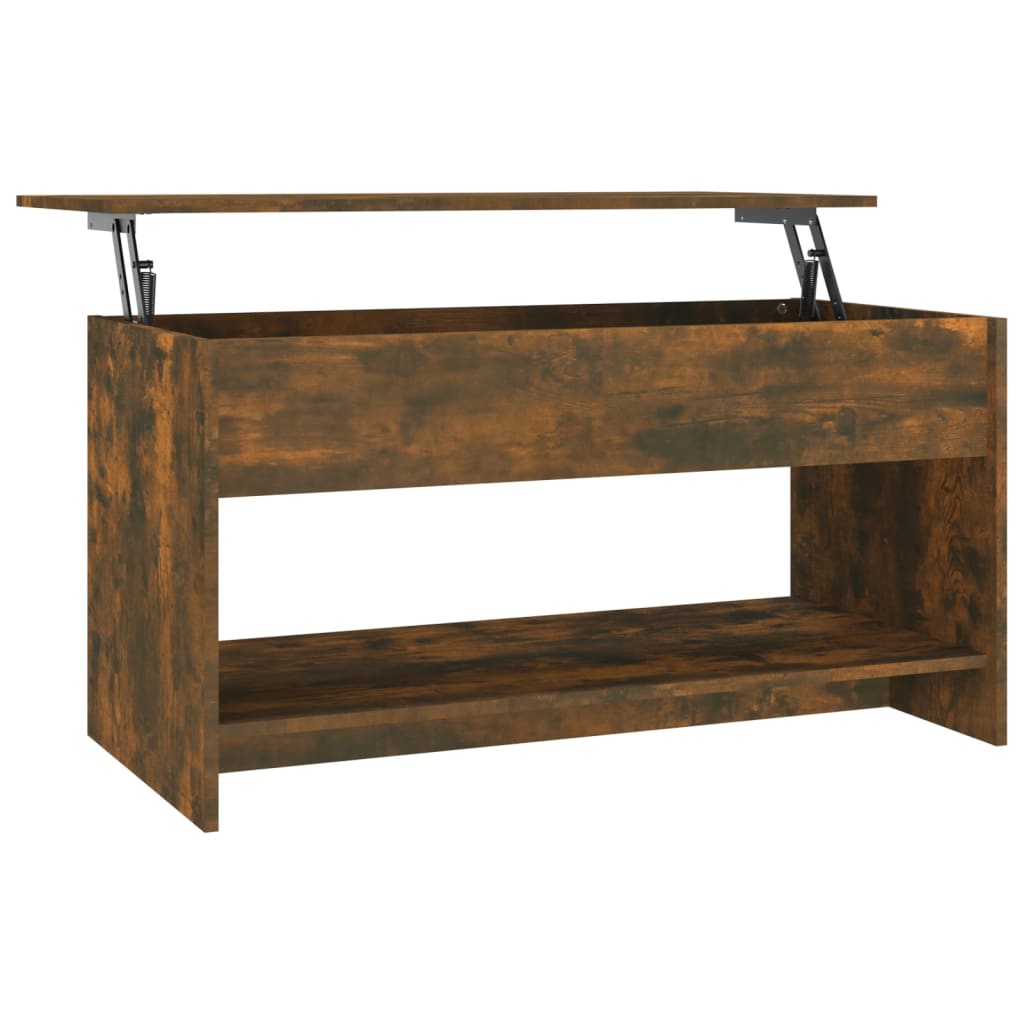 Vidaxl Mesa de Centro de Madera de Ingeniería 102x50x52,5 Cm Blanco