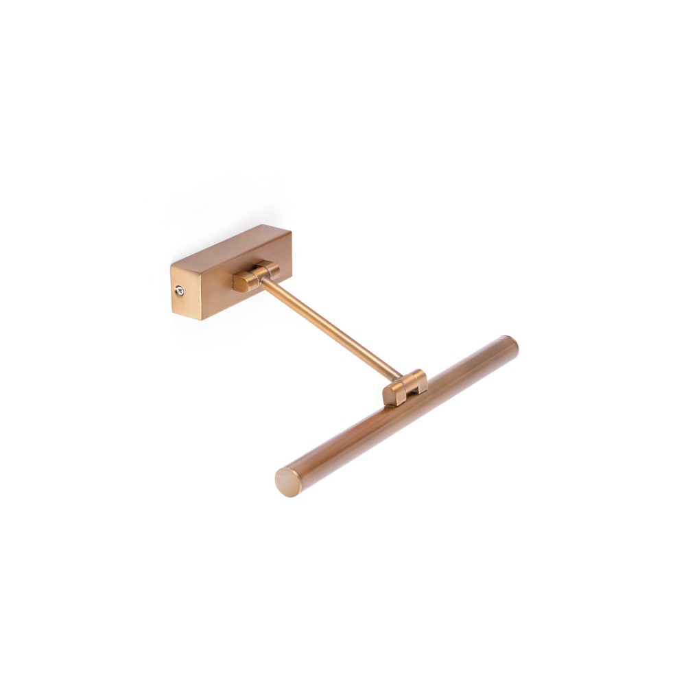 Faro Barcelona - Lámpara de pared Magritte 300, LED 6W 3000K - Ajustable, Lámpara para cuadros, 380 lm - Dorada