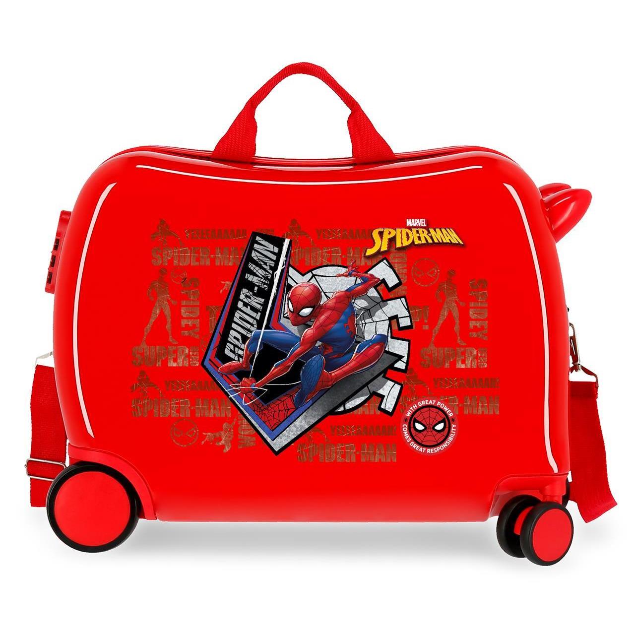 Marvel Spiderman Maleta Correpasillos ABS Rígida Great Power 38 cm x 50 cm x 20 cm
