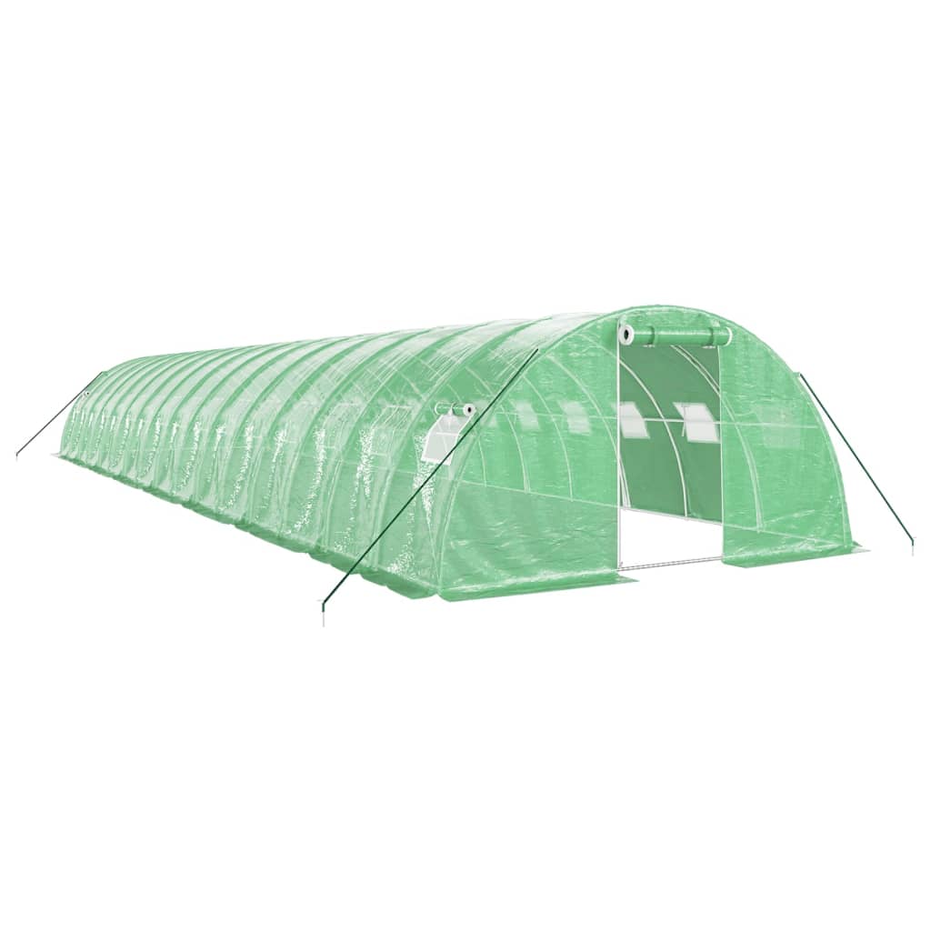 vidaXL Invernadero con estructura de acero verde Multitalles