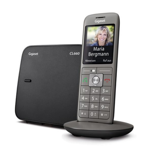 Gigaset CL660 Teléfono DECT/analógico Identificador de llamadas Antracita