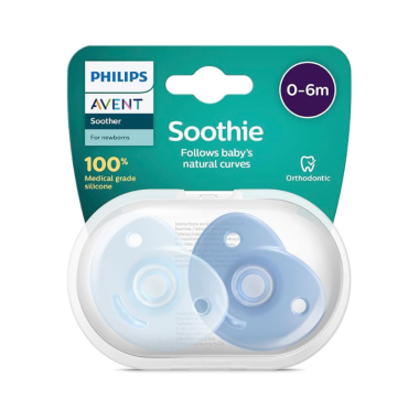 2 Chupetes Soothies 100% silicona 0-6 m. Philips Avent