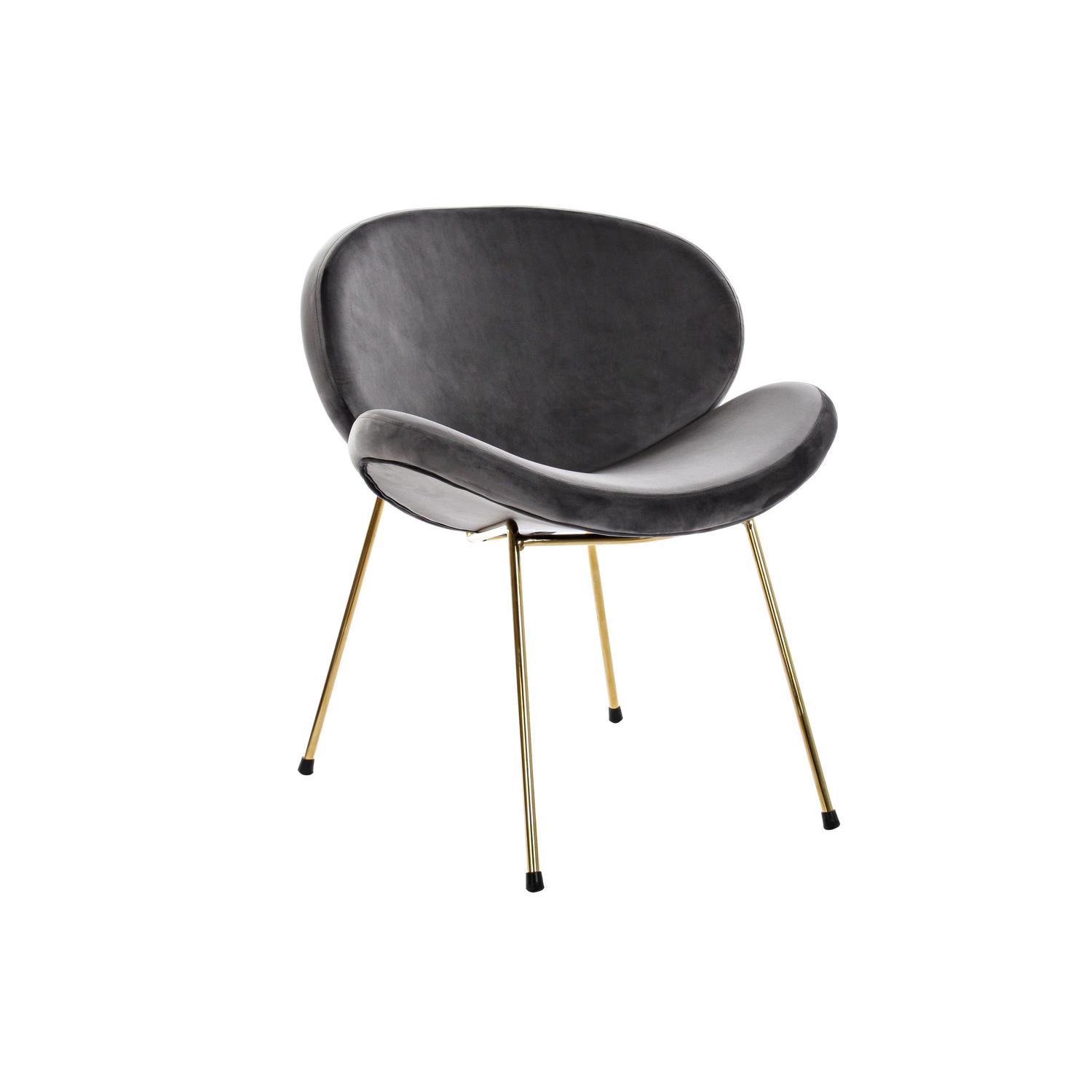 SILLA POLIESTER METAL 62X58X73 TERCIOPELO FIJALO MB204783