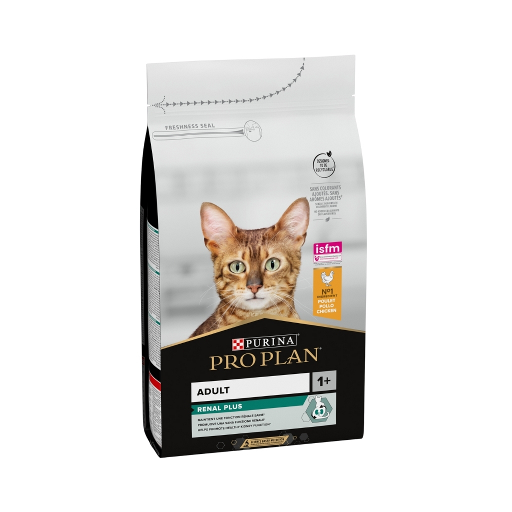 Pro plan - adult 1+ renal plus - dry food for adult cats that promotes renal function (chicken)