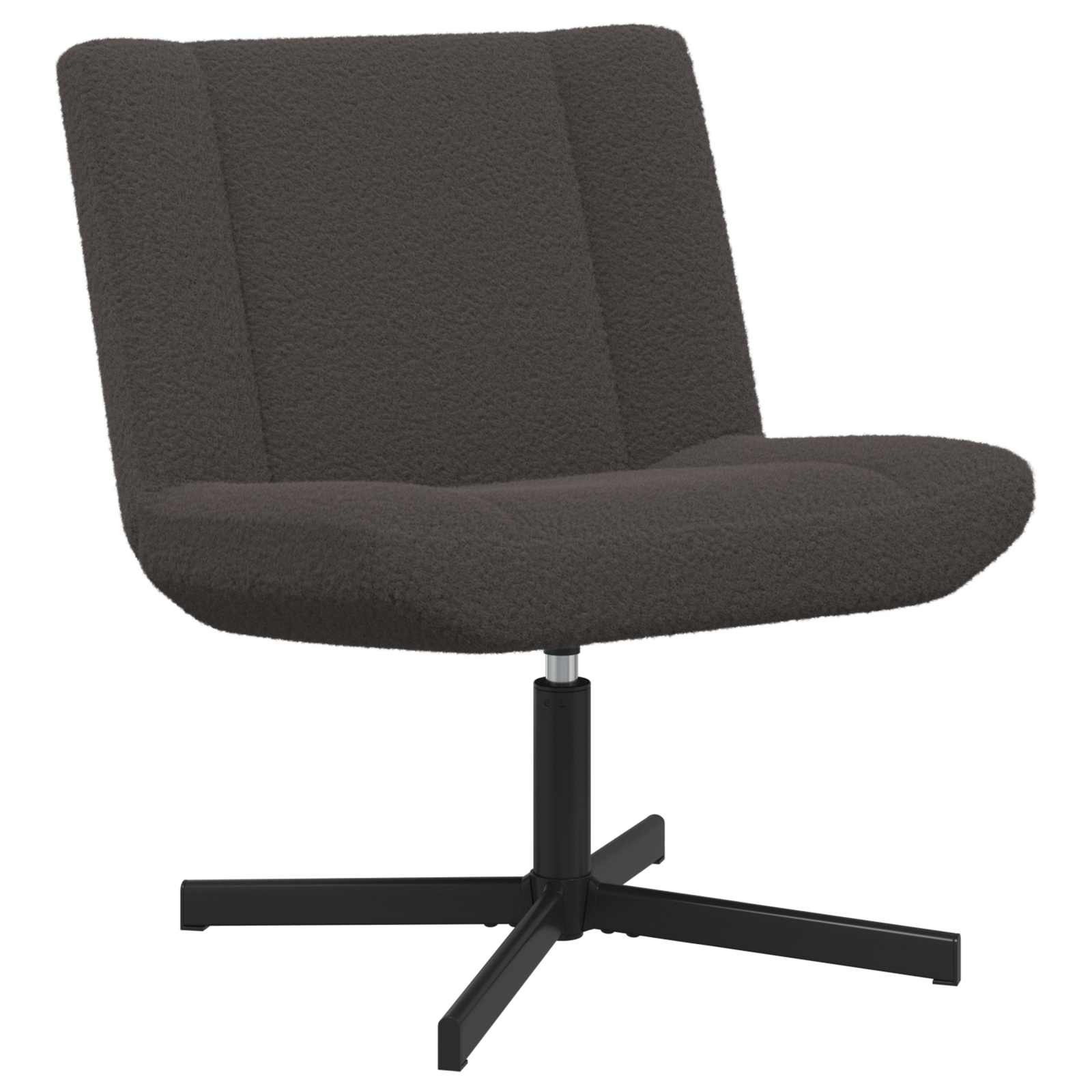 vidaXL Silla giratoria 63 x 75 x 76 cm Piel de oveja Multicolor