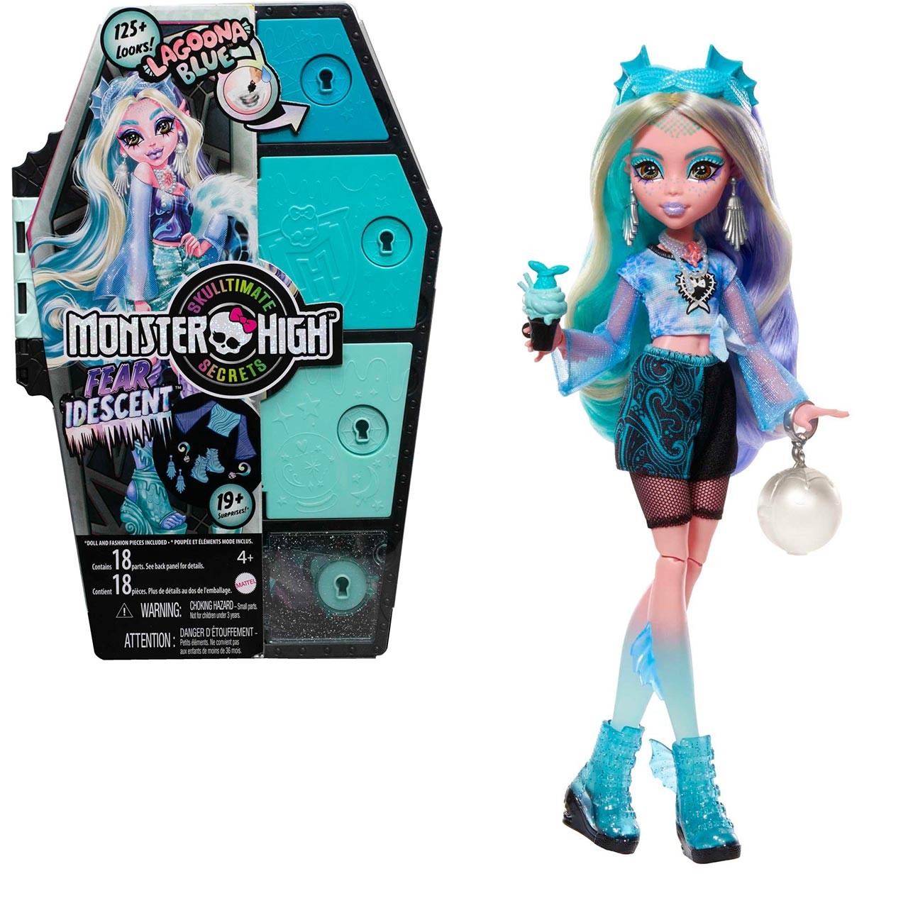 Boneca Monster High Lagoona Skulltimate Secrets HKY64 Mattel