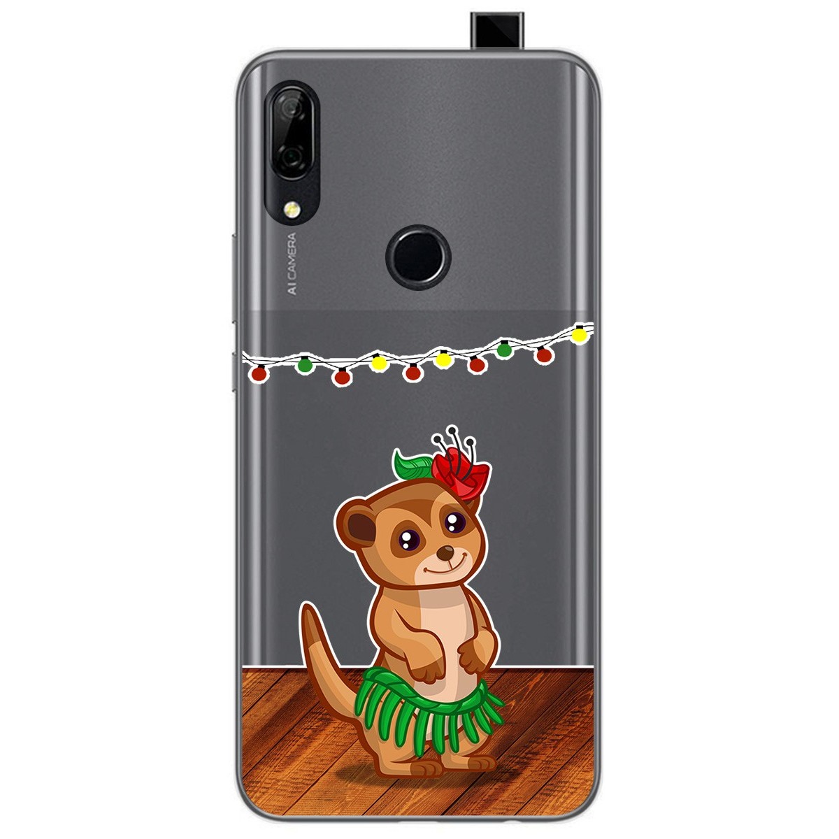 Tumundosmartphone Funda Gel Transparente para Huawei P Smart Z diseño Suricata Dibujos