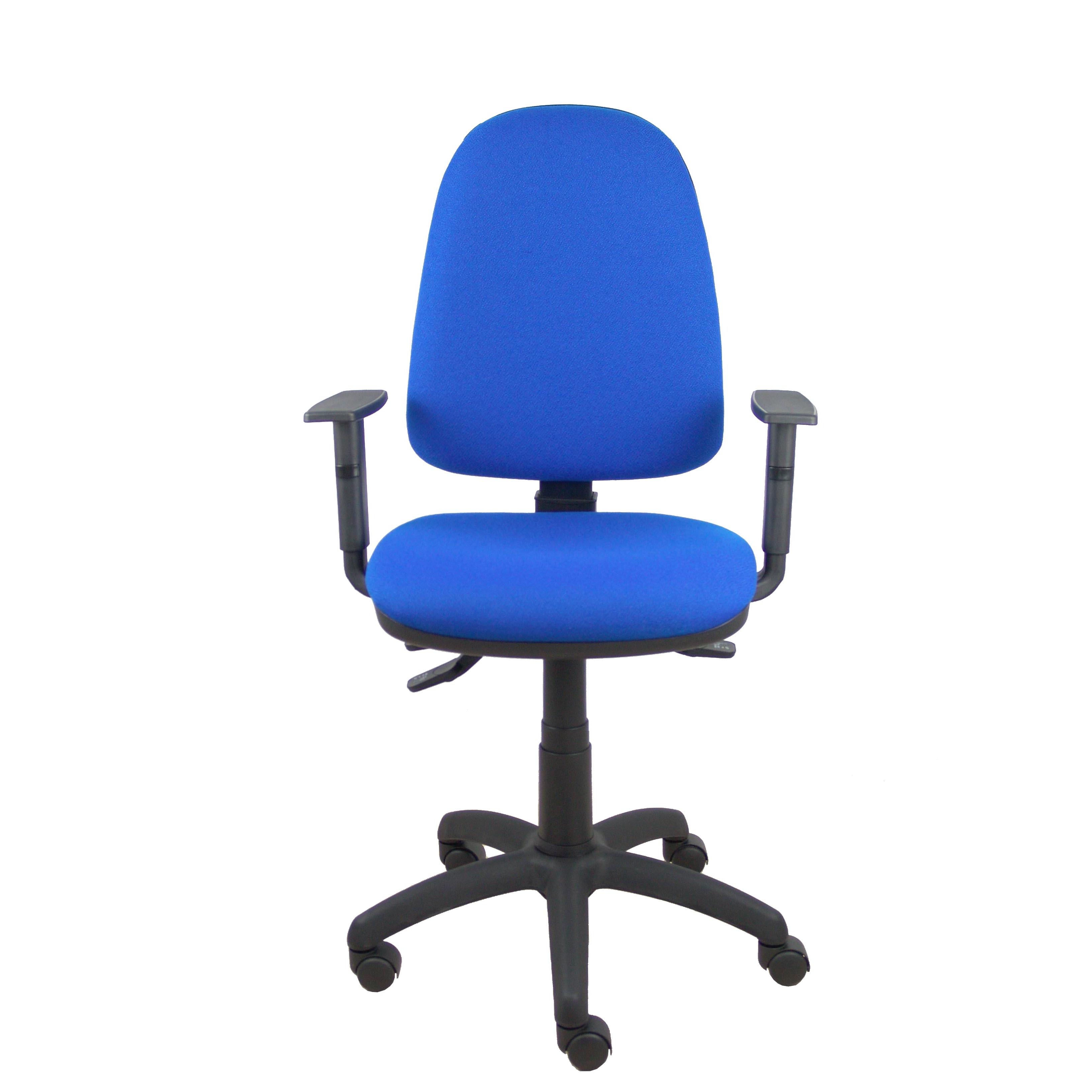 Piqueras Y Crespo Silla de Oficina Ergonómica Bali Azul con Brazos Regulables