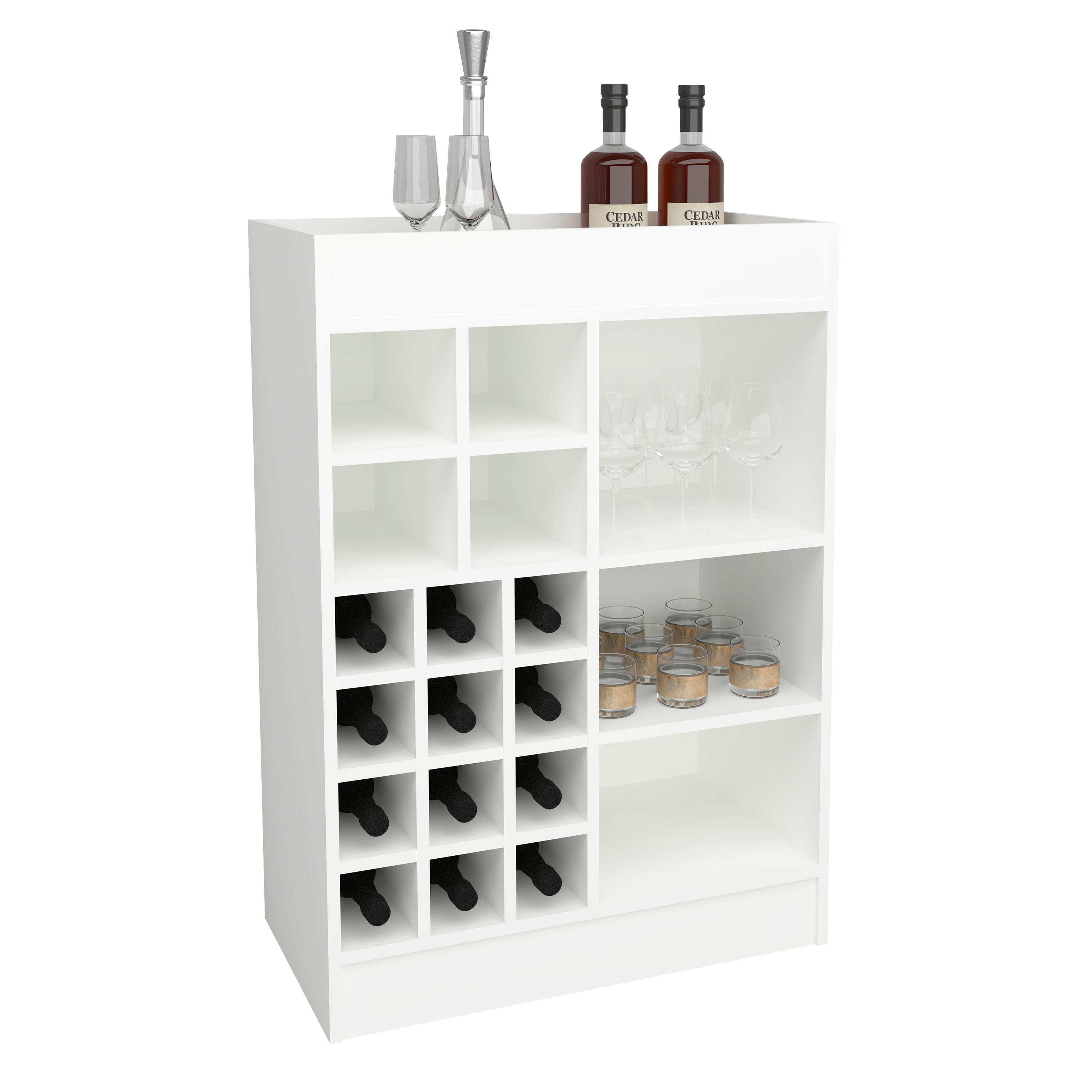 Weinschrank | Maße ca. H. 100 x B. 70 x T. 38 cm | Küchenregal | Regal | Weinregal - Esilo