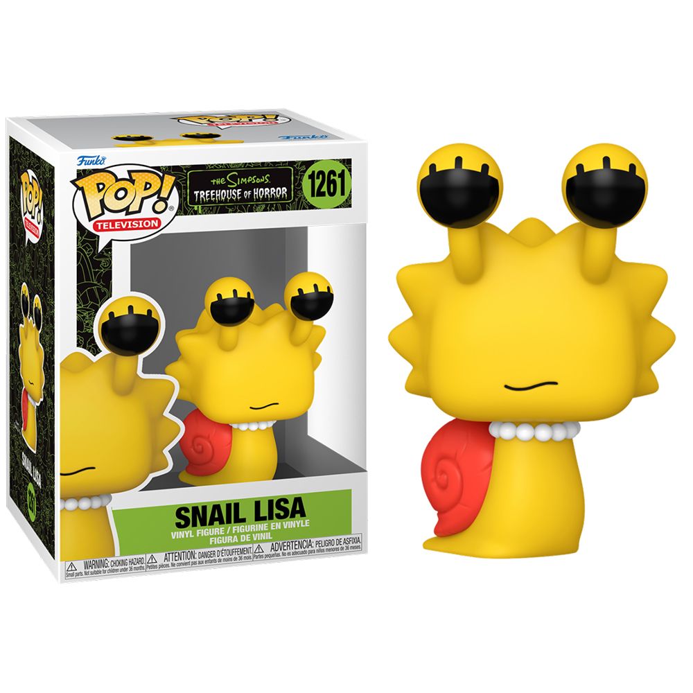 FUNKO POP! LOS SIMPSON: LA CASA-ÁRBOL DEL TERROR - LISA CARACOL, 64359, Nº1261, TIENDA CON LICENCIA OFICIAL, ENVIO EN 24-48 HORAS EN PENÍNSULA, FIGURA, CABEZÓN, MUÑECO, VINILO, 100% ORIGINAL, JUGUETES, SERIE, DIBUJOS, SARCÁSTICO, COMEDIA
