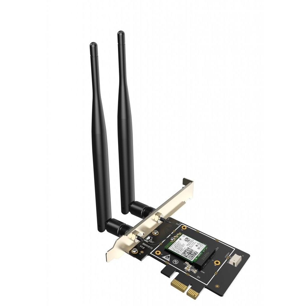 Tenda - Tarjeta de red WiFi E33 AX5400 tri-banda para PC con velocidad hasta 5400 Mbps, antenas desmontables y compatibilidad Windows 10/11