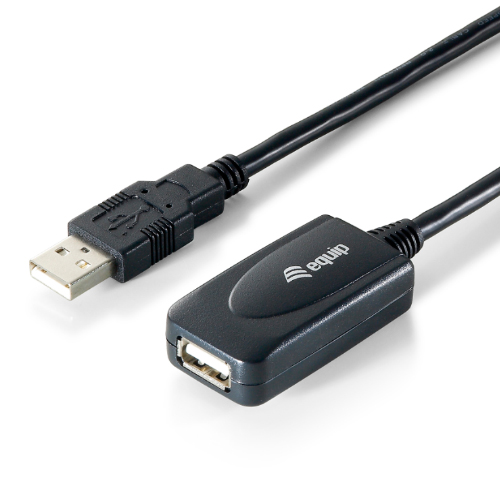 Equip Cable de Extensión USB 2.0 Activo de 5m - Extiende la Señal USB Sin Pérdida de Calidad