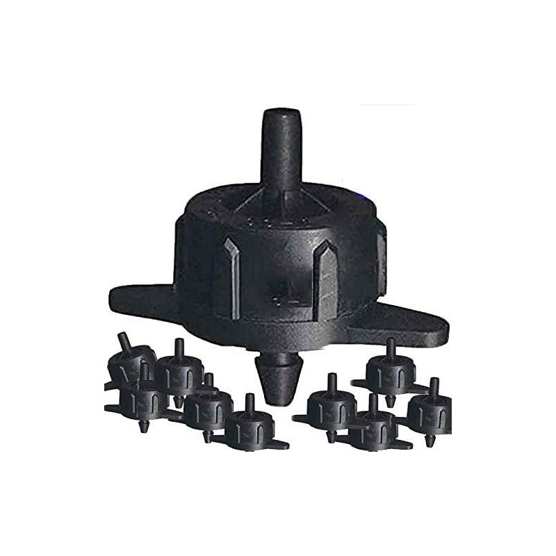 SUINGA Pack 500 Gotero de riego desmontable 8 litros/hora, turbulento, ideal para riego eficiente en jardines y cultivos