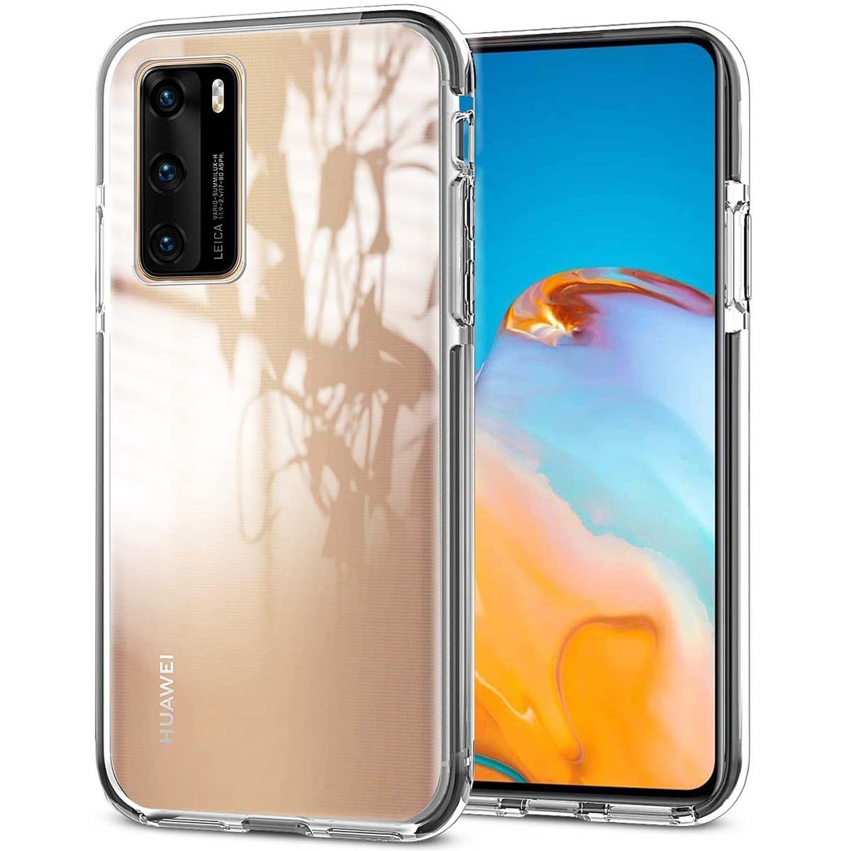 Tumundosmartphone Funda Silicona Gel TPU Transparente para Huawei P40