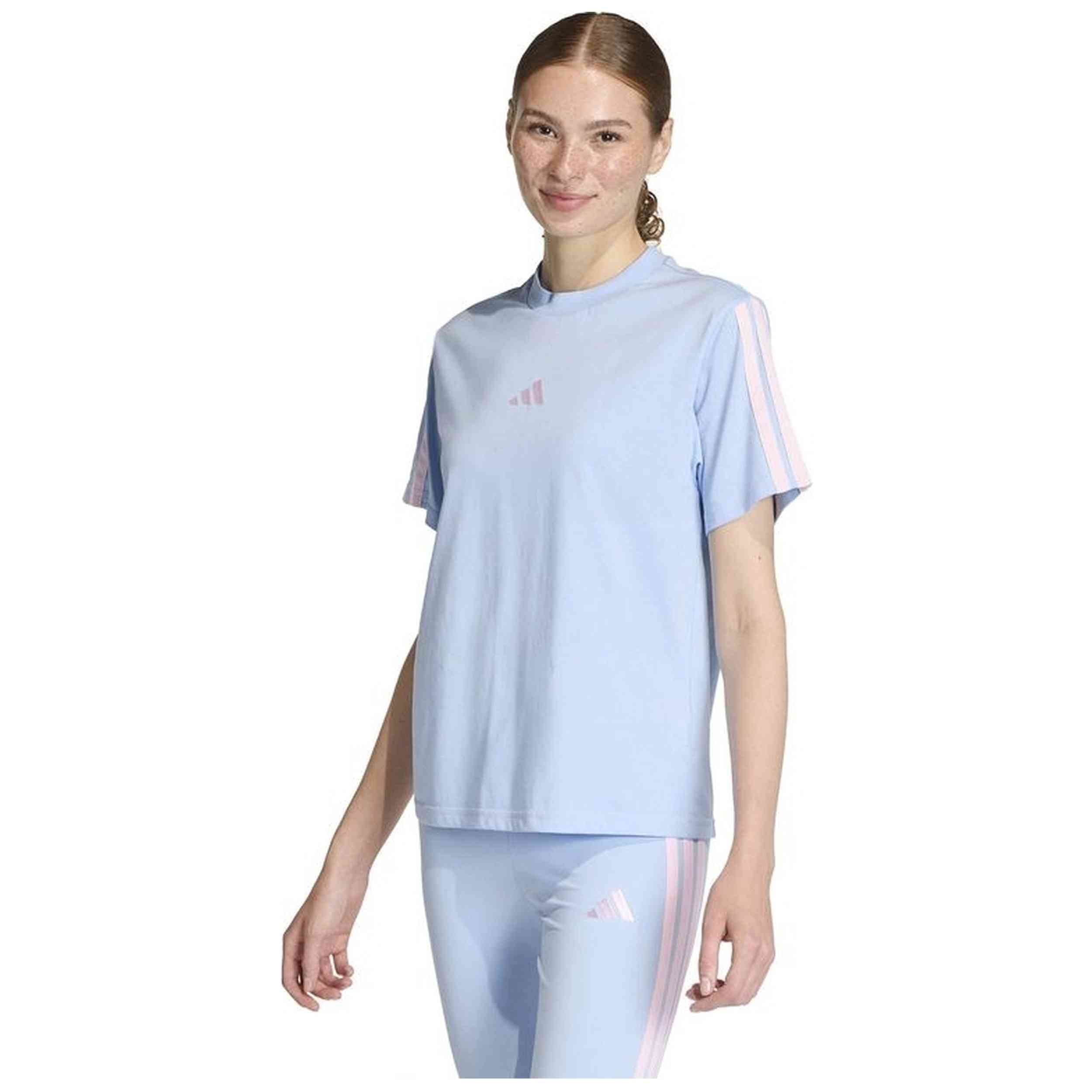 Camiseta De Manga Corta Adidas para Mujer en color Azul