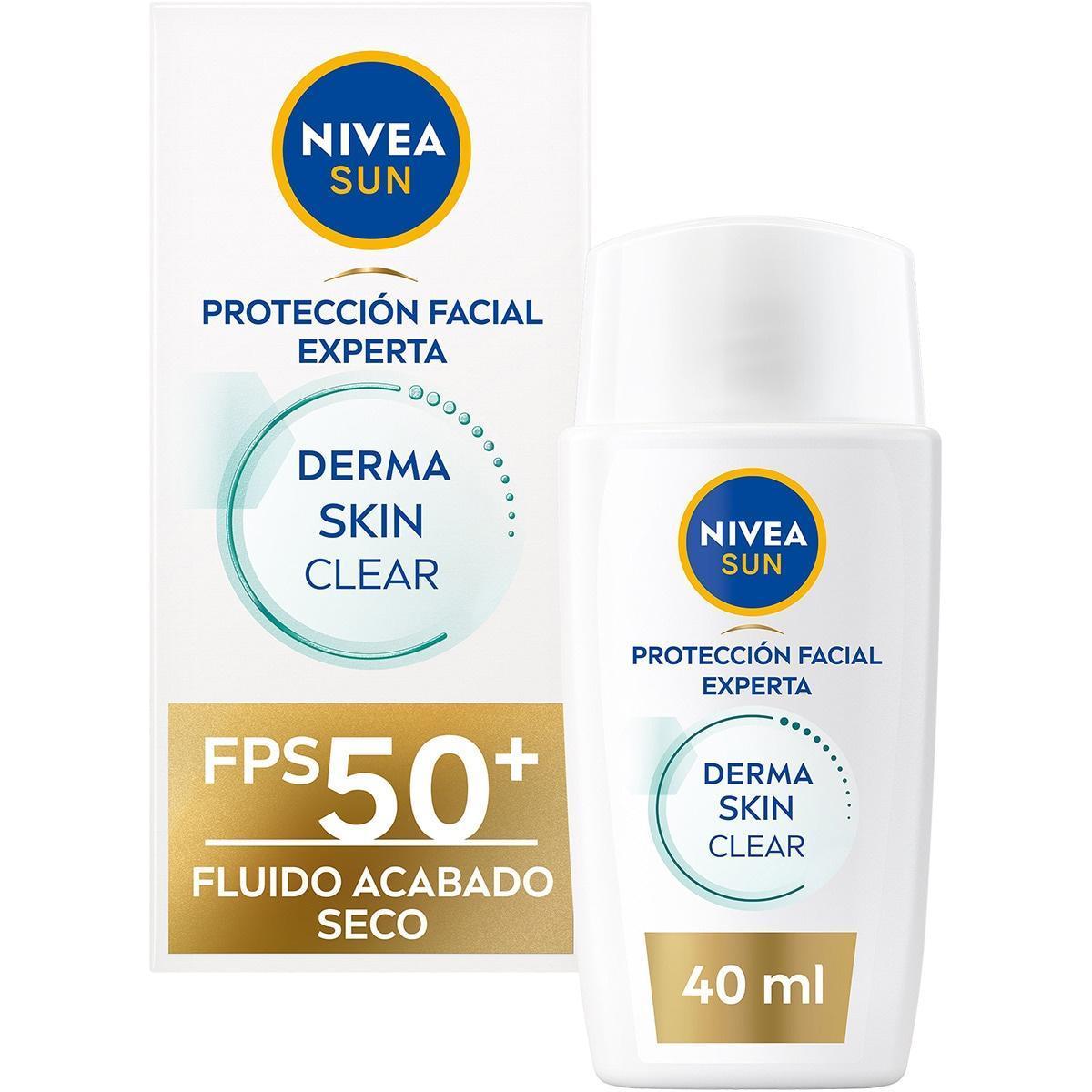 NIVEA SUN Crema facial solar Derma Skin Clear SPF-50+ 40 ml