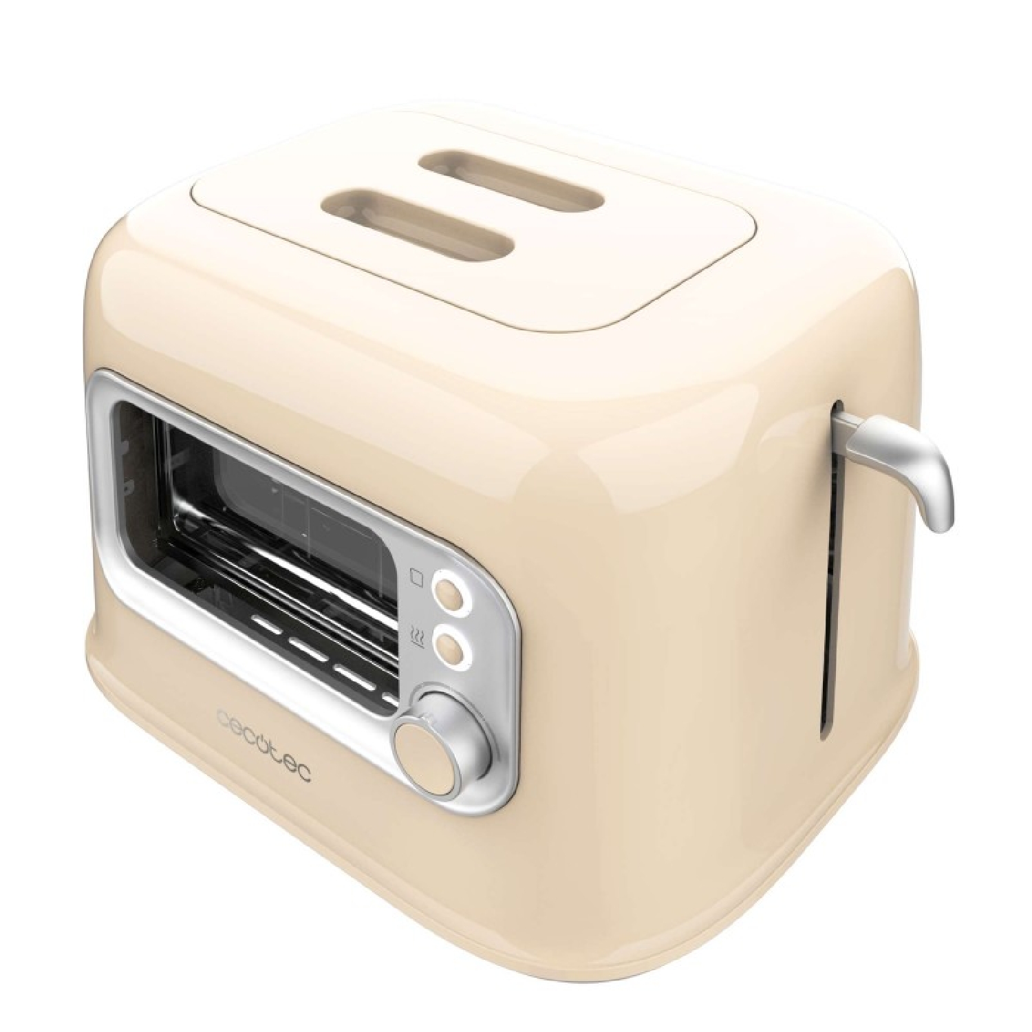 Cecotec Tostador vertical Tostadora vertical RetroVision Beige