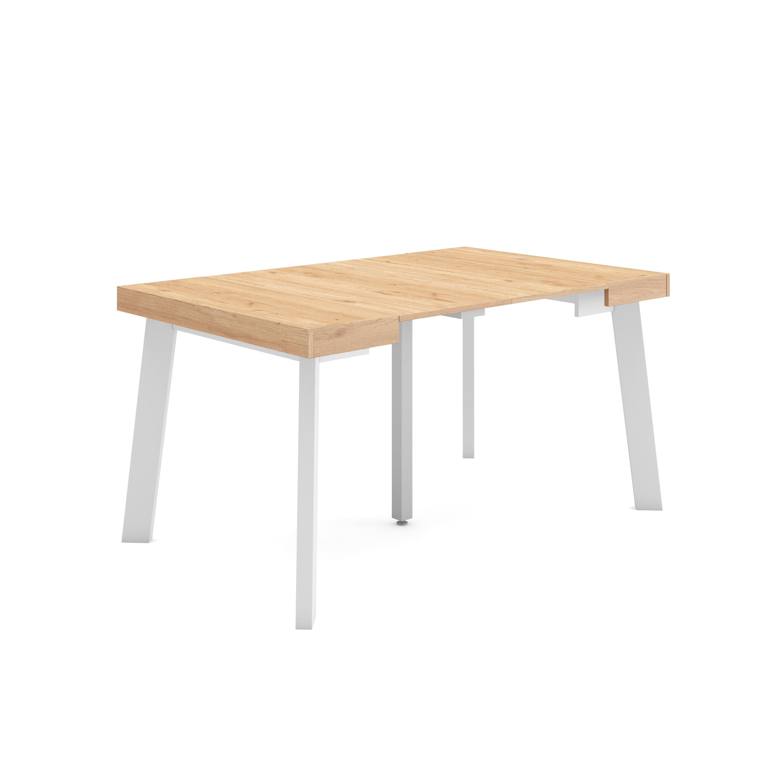 Skraut Home, Mesa Consola Extensible, Mesa Auxiliar, Tapa, 58/140x90x73cm, Práctica y Versátil, Estilo Moderno, Fácil Montaje