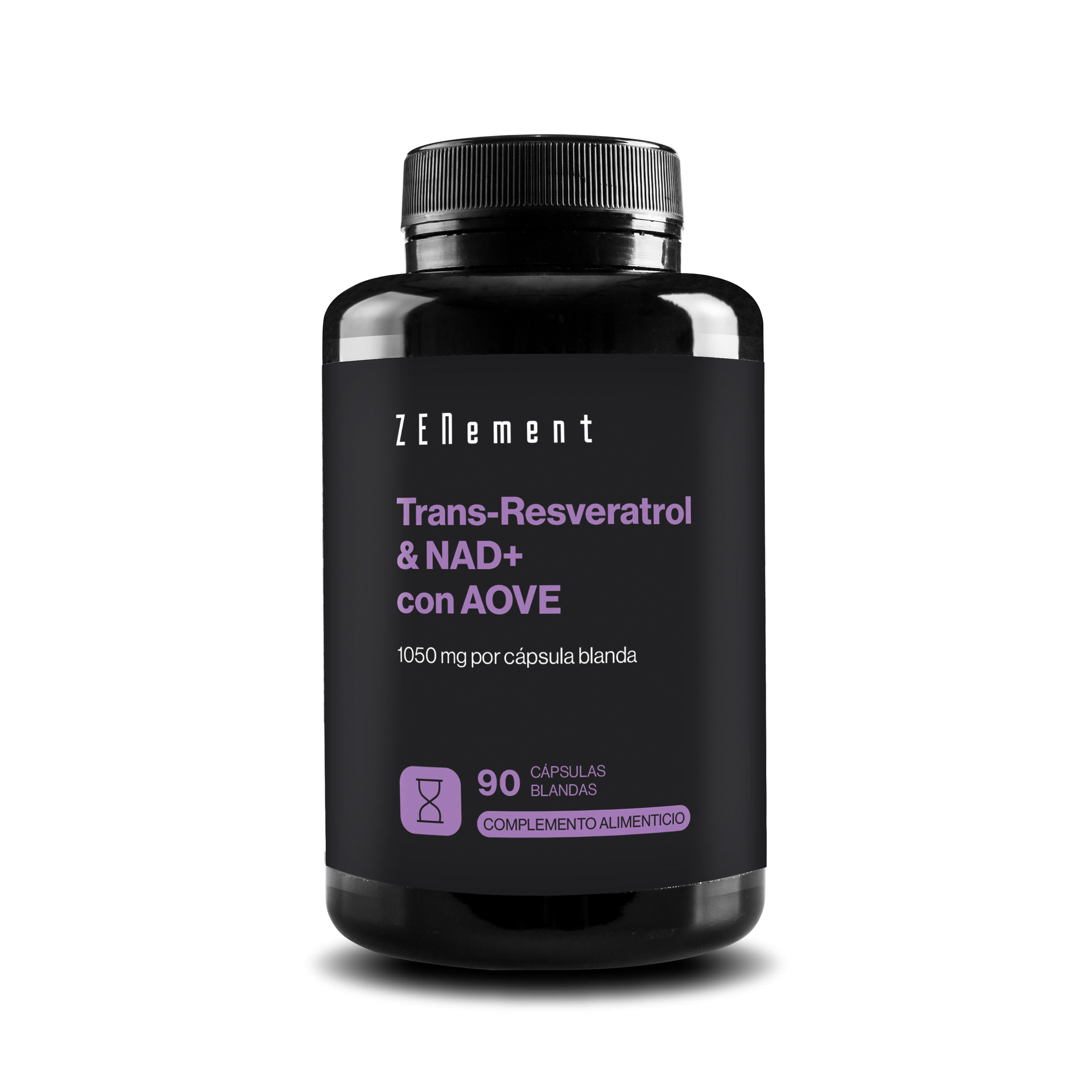 Trans-Resveratrol & NAD+ con AOVE 1055 mg por cápsula blanda - 90 Cápsulas blandas Zenement