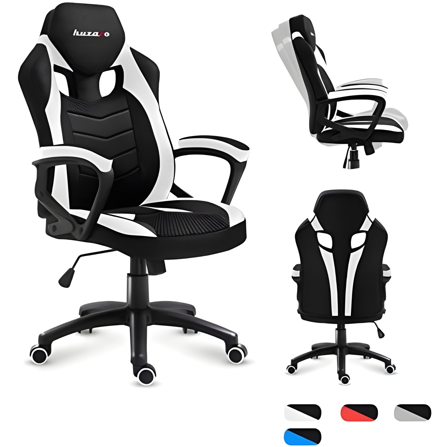 Silla Gaming Huzaro Force 2.5 Blanca | Ergonómica y Transpirable