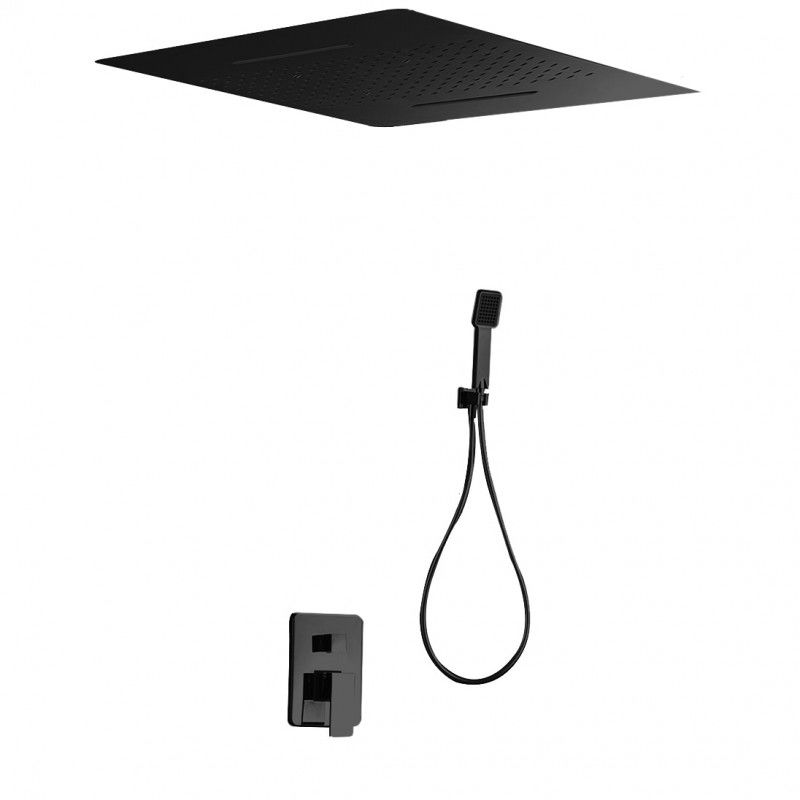 Imex Sumatra GTS019-P/NG conjunto de ducha monomando moderno color negro mate