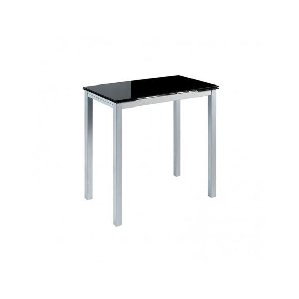 MOMMA HOME Mesa de Cocina ALTA Extensible - Modelo CALCUTA Alta - Material Cristal Templado/Metal - Medidas 140x60x95cm Raíz Mesas de Cocina Inicio Muebles de cocina Mesas de cocina extensibles MommaHome