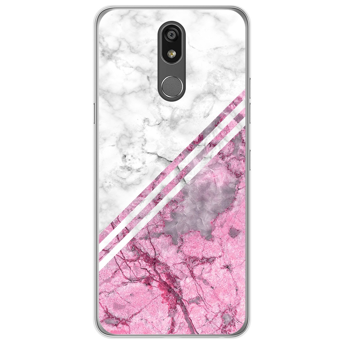 Tumundosmartphone Funda Gel Tpu para Lg K40 diseño Mármol 03 Dibujos