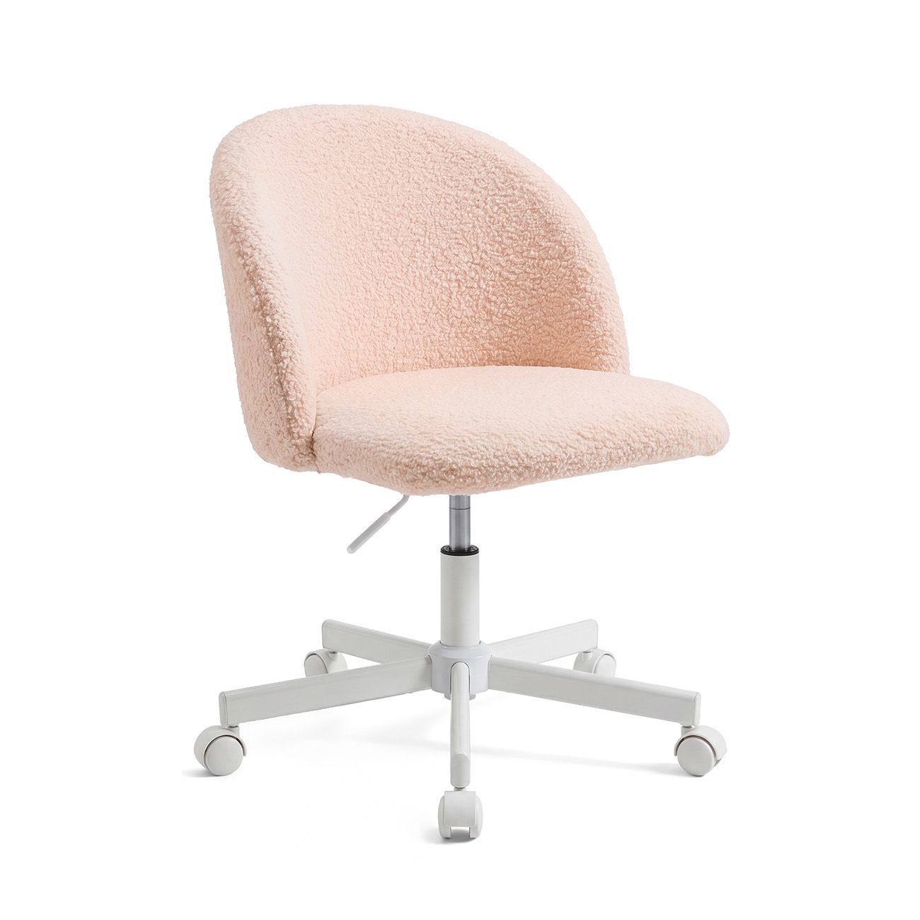 Silla de escritorio tapizada en borreguito 76-89,5 cm Candy