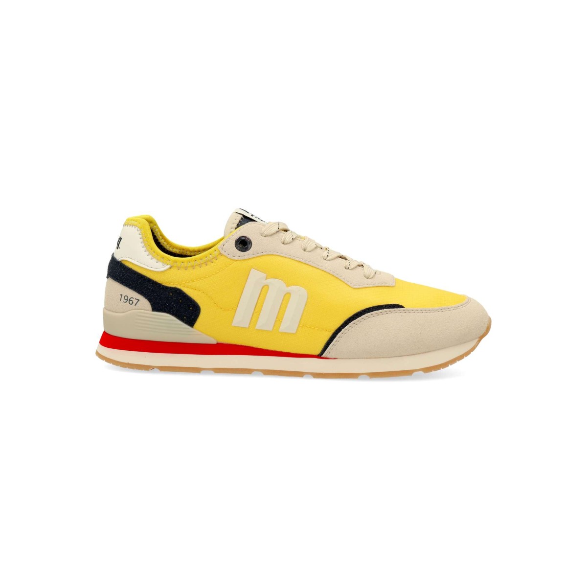 MTNG - Zapatillas deportivas Joggo para hombre con estilo retro, fabricadas en piel sintética y textil, suela de goma para comodidad diaria