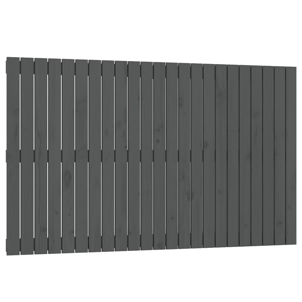 vidaXL Cabecero de cama de pared madera maciza de pino 147x3x90 cm