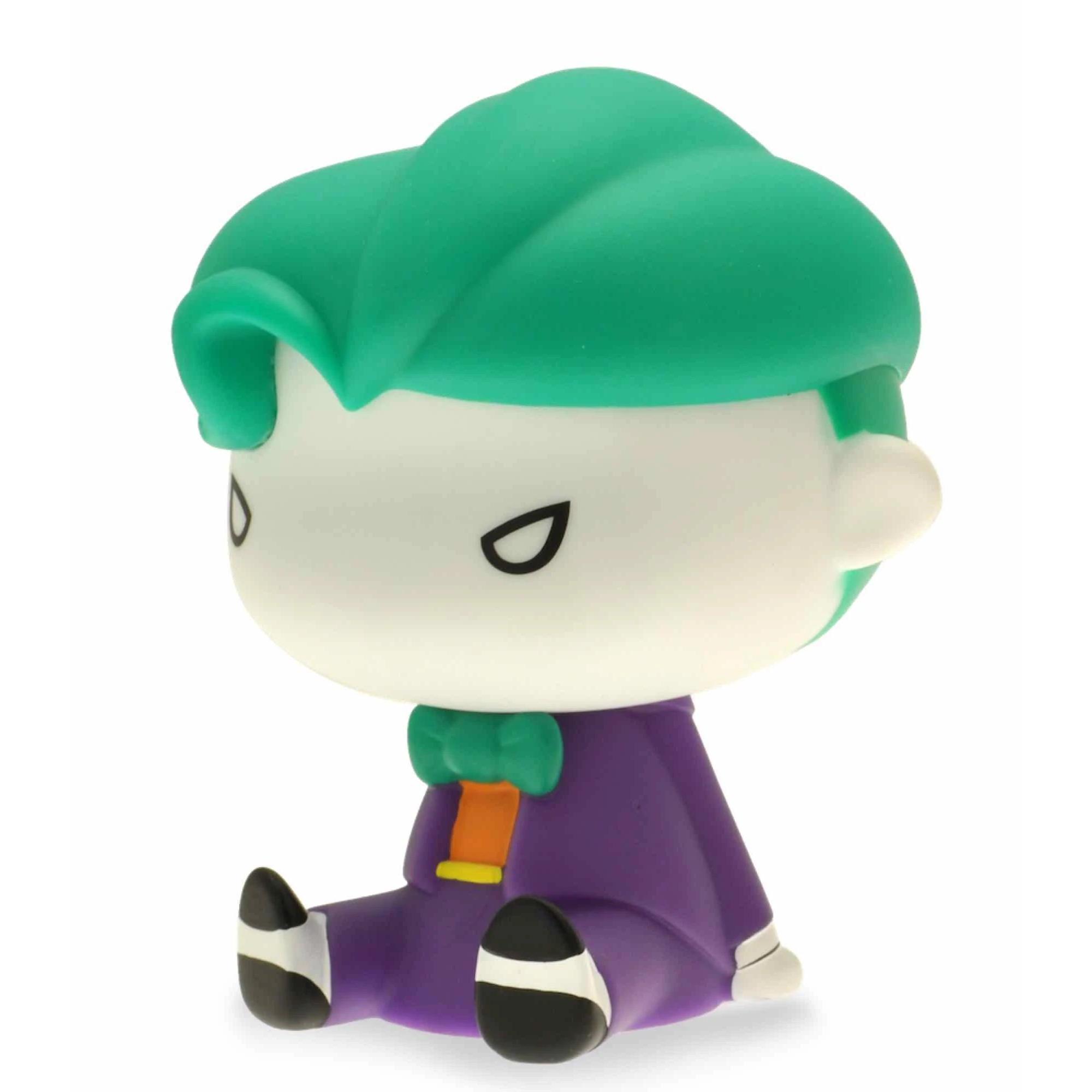 Plastoy - Figura hucha Joker chibi DC Comics de PVC para coleccionistas y ahorro, 17 cm, ideal regalo fans cultura pop