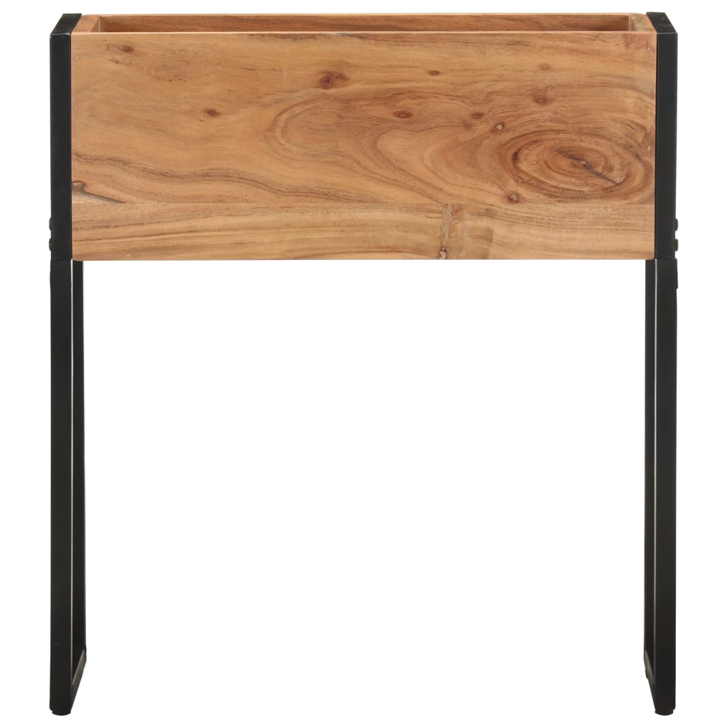 vidaXL Jardinera de madera maciza de acacia Dimensiones 90 x 20 x 68 cm,  60 x 20 x 68 cm,  y mas