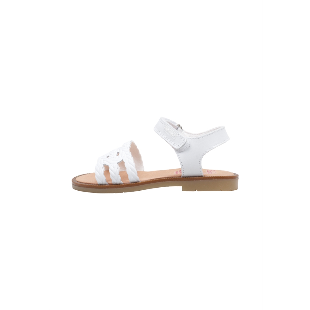 Pablosky 071400 Sandalias Planas Bebé - niña (hasta la talla 30) Blanco