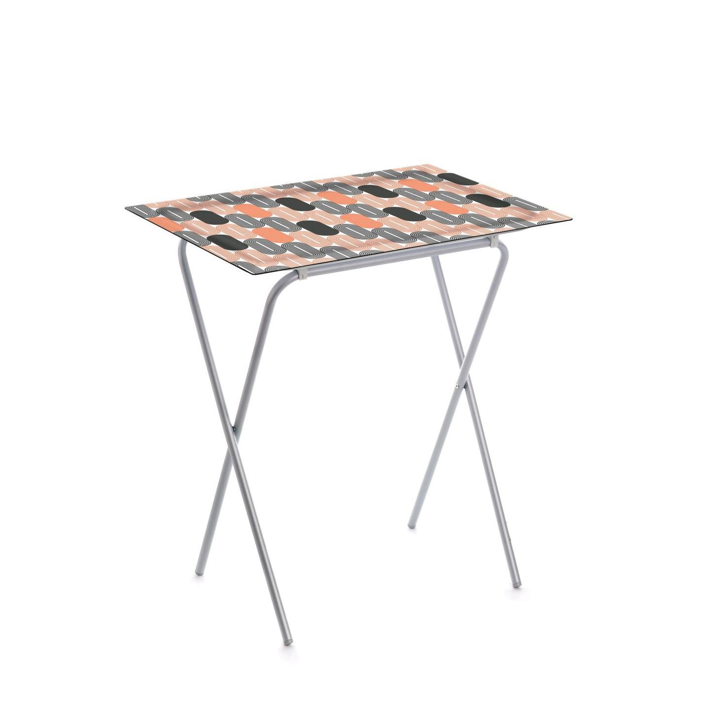 DON HIERRO - Mesa plegable auxiliar ADA con bandeja extraíble para interior y exterior-