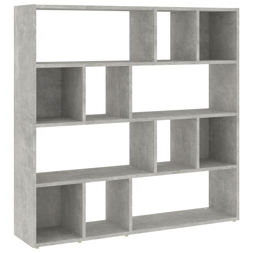 vidaXL Estantería/divisor de espacios gris hormigón 105x24x102 cm