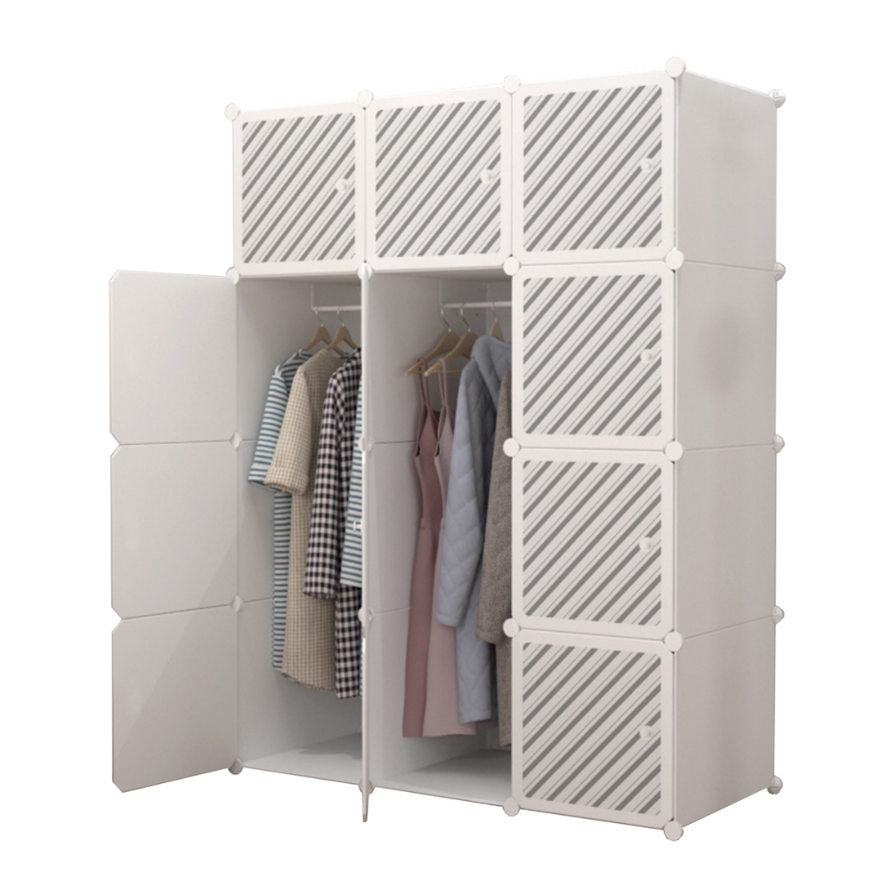 XOKOTAKI Armario Modular, Estantería de Módulos, Organizador Modular de Ropa Ropero para Hogar, Estante de Almacenamiento para Dormitorio