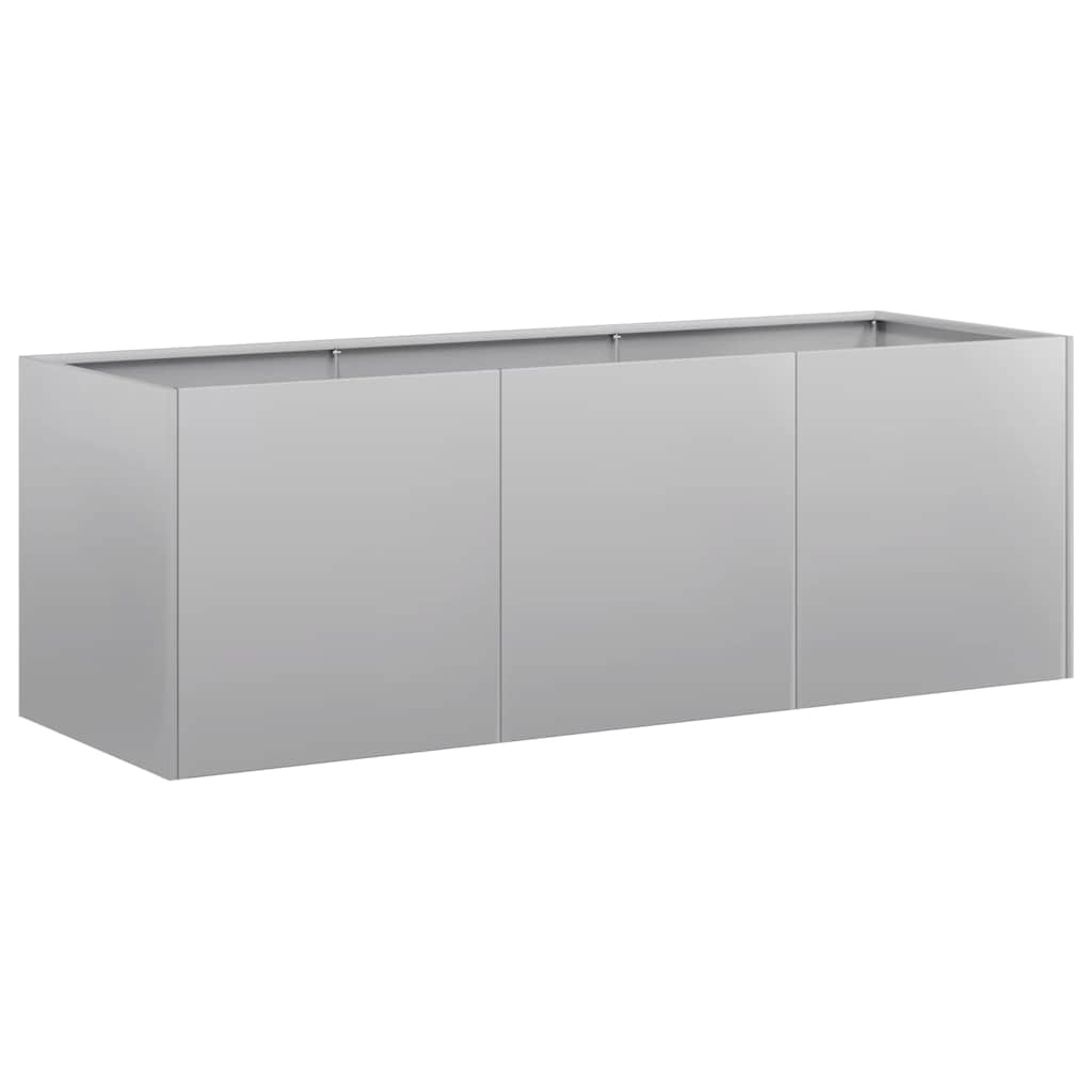 vidaXL Jardinera 120x40x40 cm de acero galvanizado