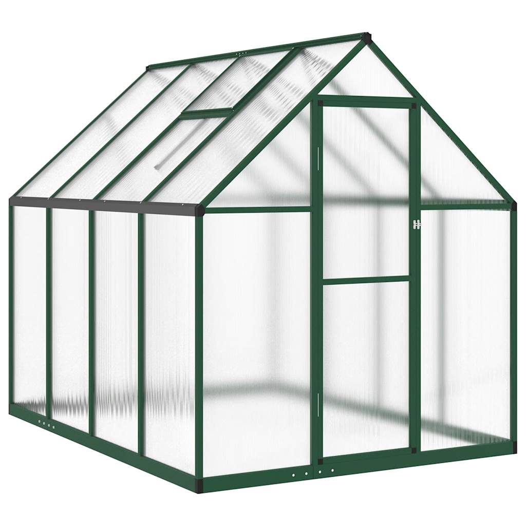 vidaXL Invernadero con marco base aluminio 224x169x195 cm Multicolor