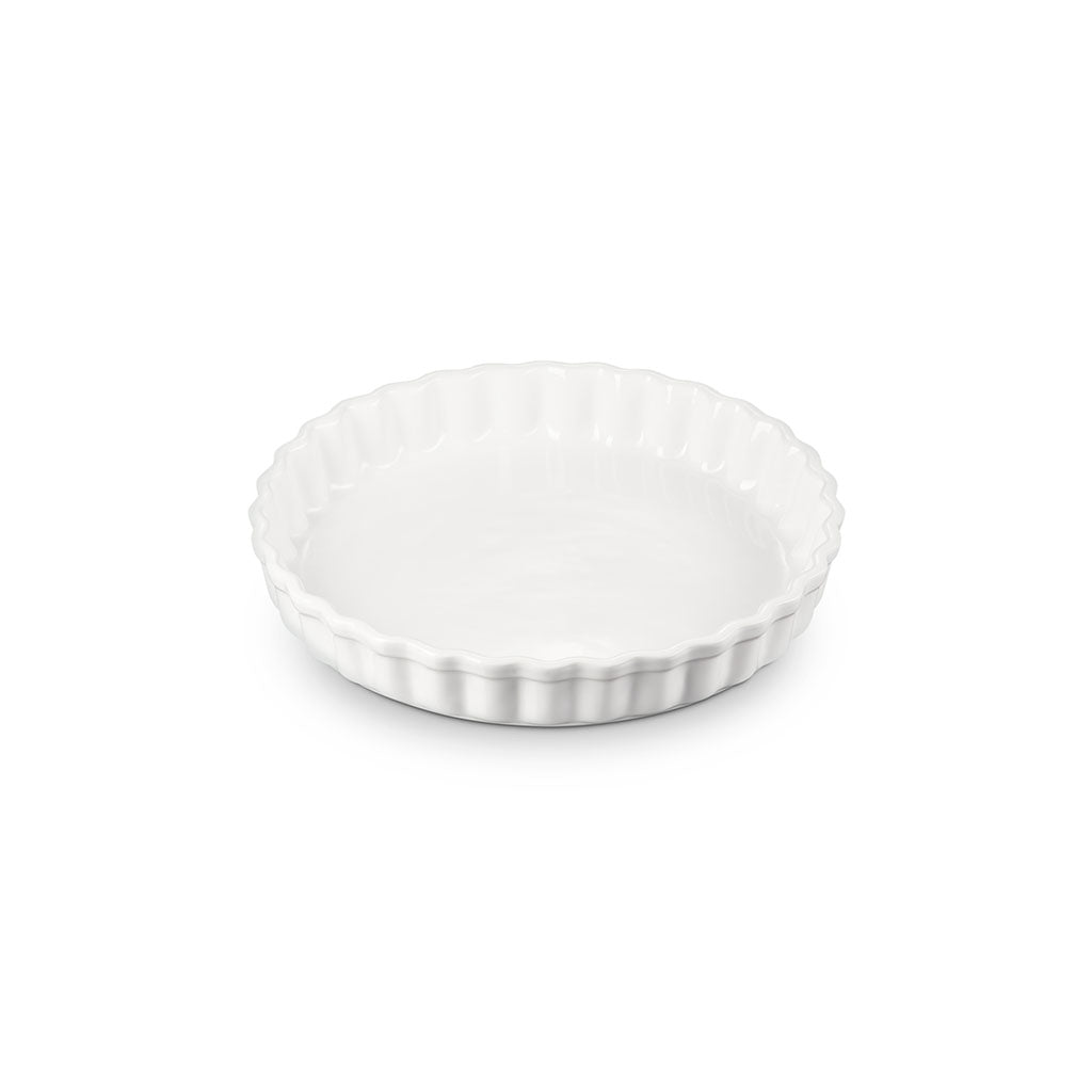 Molde de Cerámica de Gres Le Creuset para Repostería y Cocción Salada - Esmalte Blanco No Poroso, Fácil Limpieza en Lavavajillas