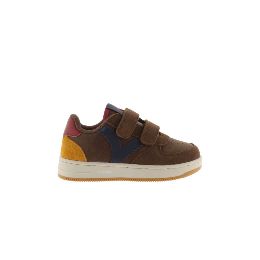 Victoria Tiempo Zapatillas de efecto piel con piezas de color y serraje y tiras adherentes 1124132