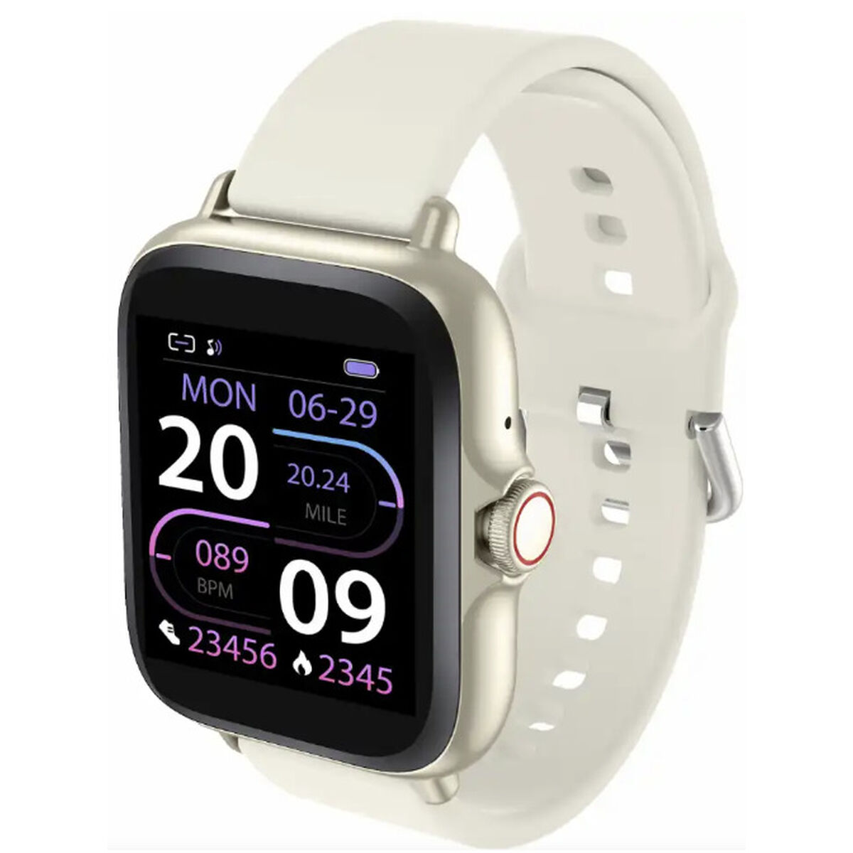 Denver SWC-156BEMK2 Relojes inteligentes y deportivos 3,66 cm (1.44") TFT 128 x 128 Pixeles Pantalla táctil Beige