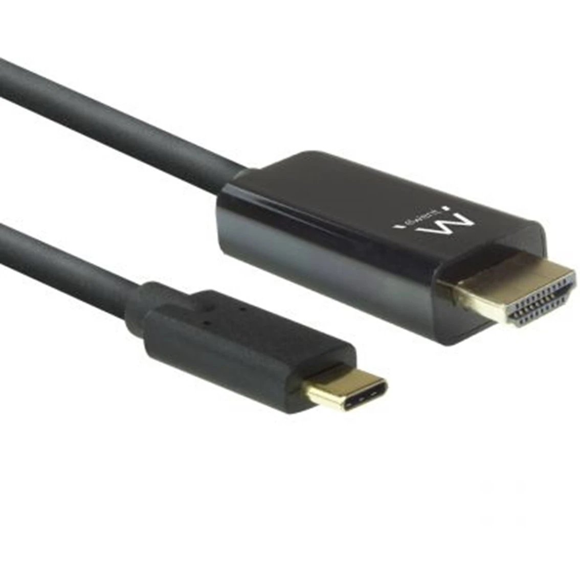 Ewent - Adaptador USB-C a HDMI EW9824 4K UHD 30Hz de 2 metros para laptops, tablets y smartphones con conexión plug and play