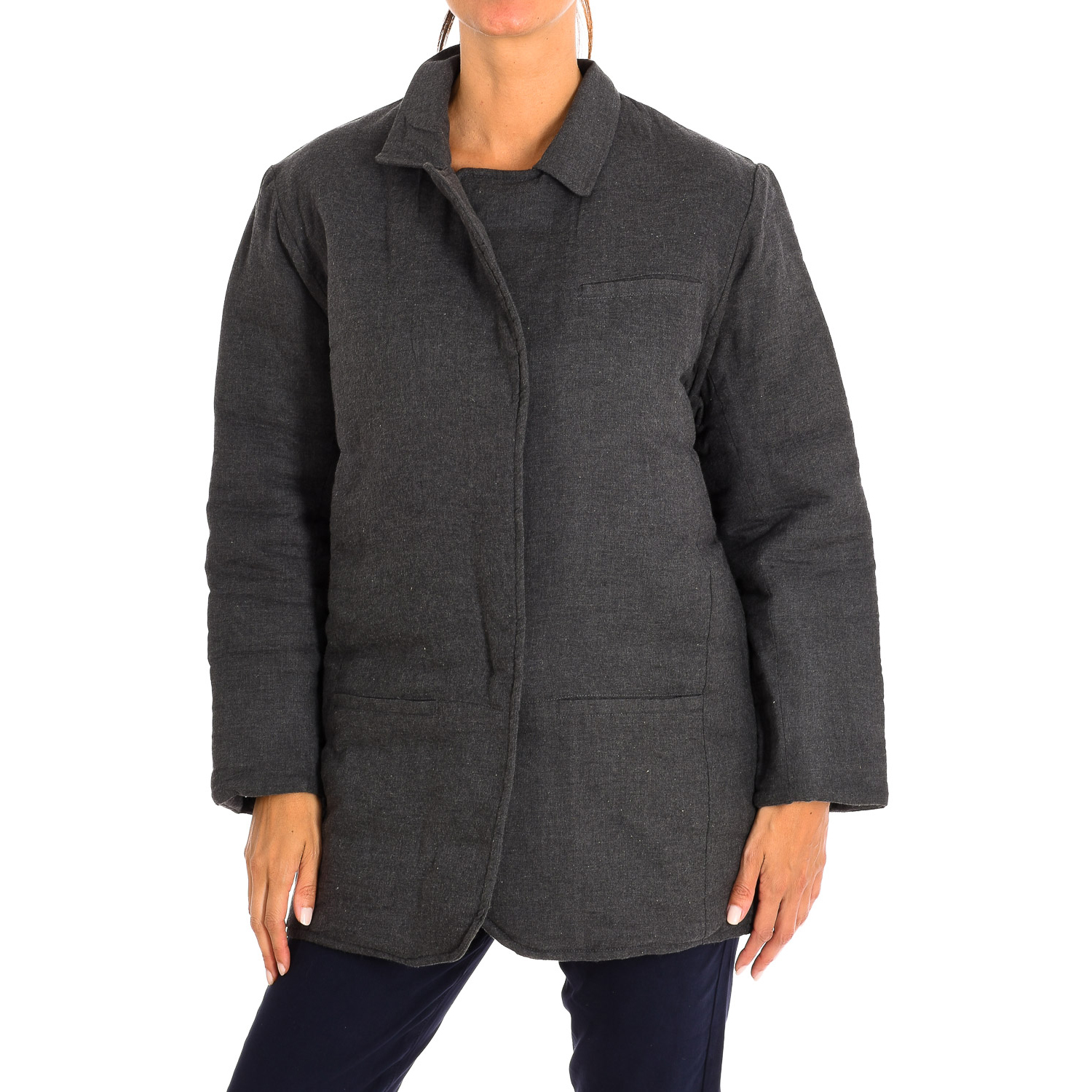 Karl Marc John Mujer Carbon -Chaqueta Acolchada De Manga Larga 8527 Para Extra Pequeño