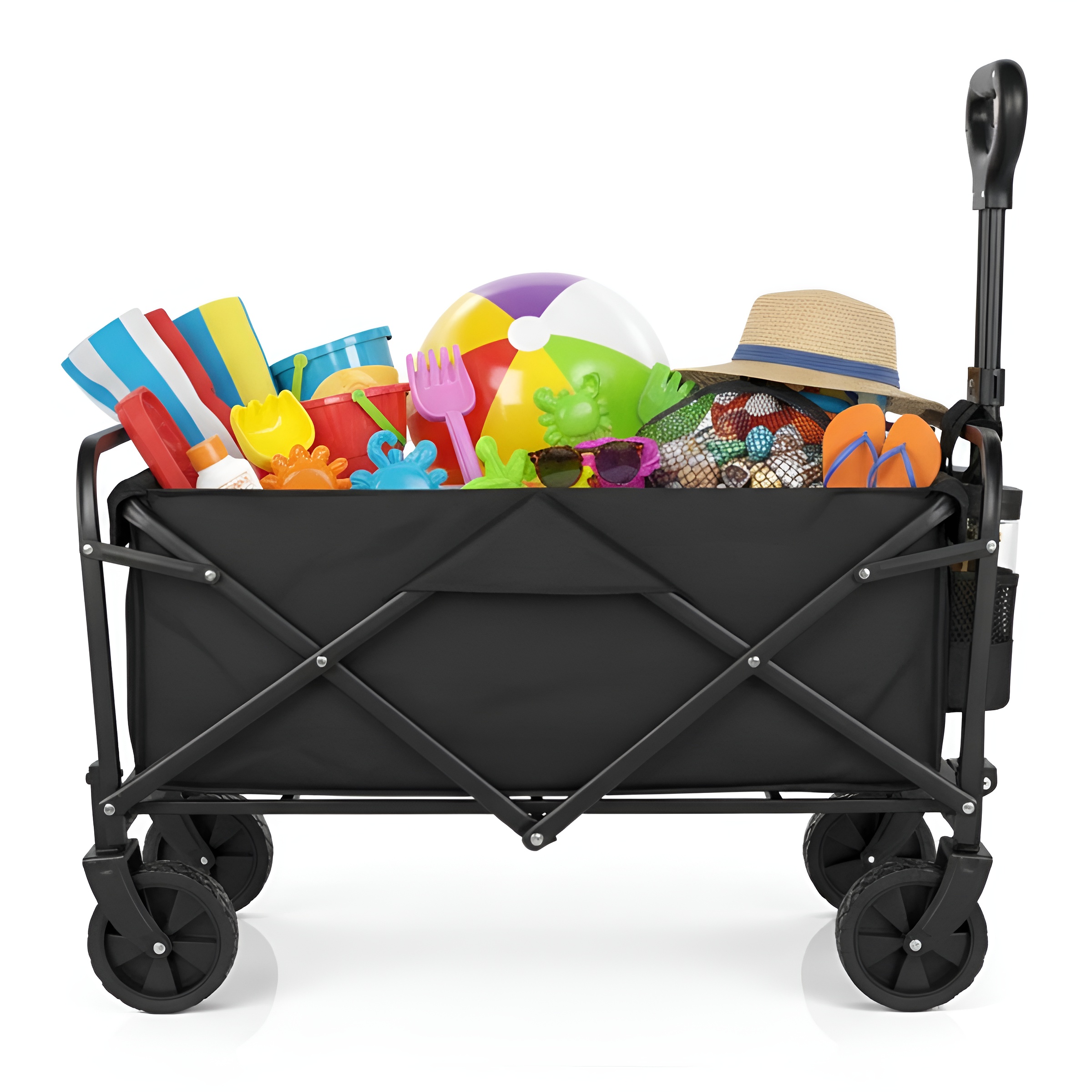 Carro de Multiusos Plegable Playa Nyana Home | Carrito de Transporte para Playa, Camping y Jardín | 70 kg o 150 kg | Ruedas Giratorias 360° | Plegado Compacto