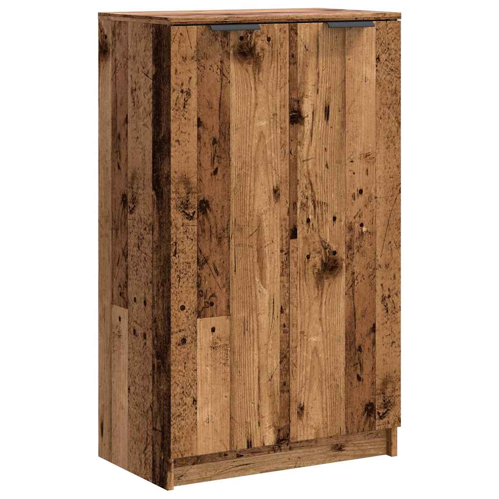 vidaXL Mueble zapatero madera de ingeniería envejecida 59x35x100,5 cm
