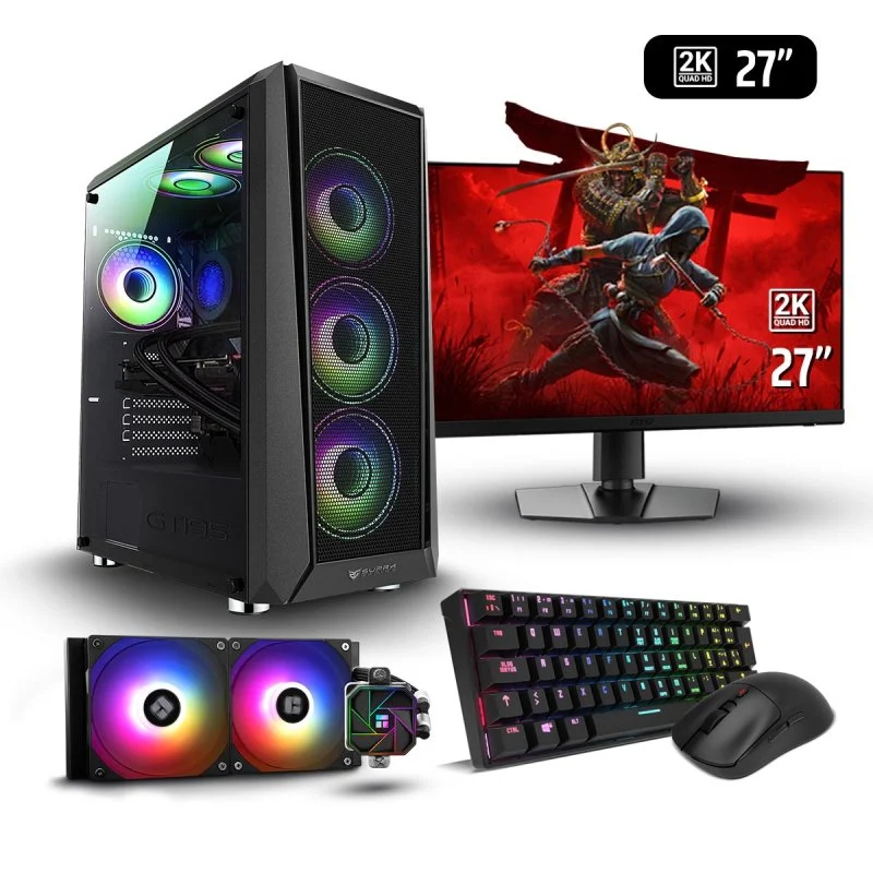 PC Racing | Intel Core i7-12700F | 32GB 2TB SSD | RTX 5070 | + Monitor Ordenador Gaming barato
