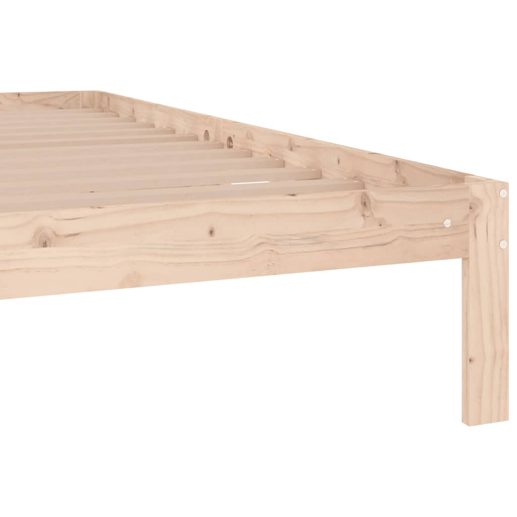 vidaXL Estructura de cama madera maciza 180x200 cm