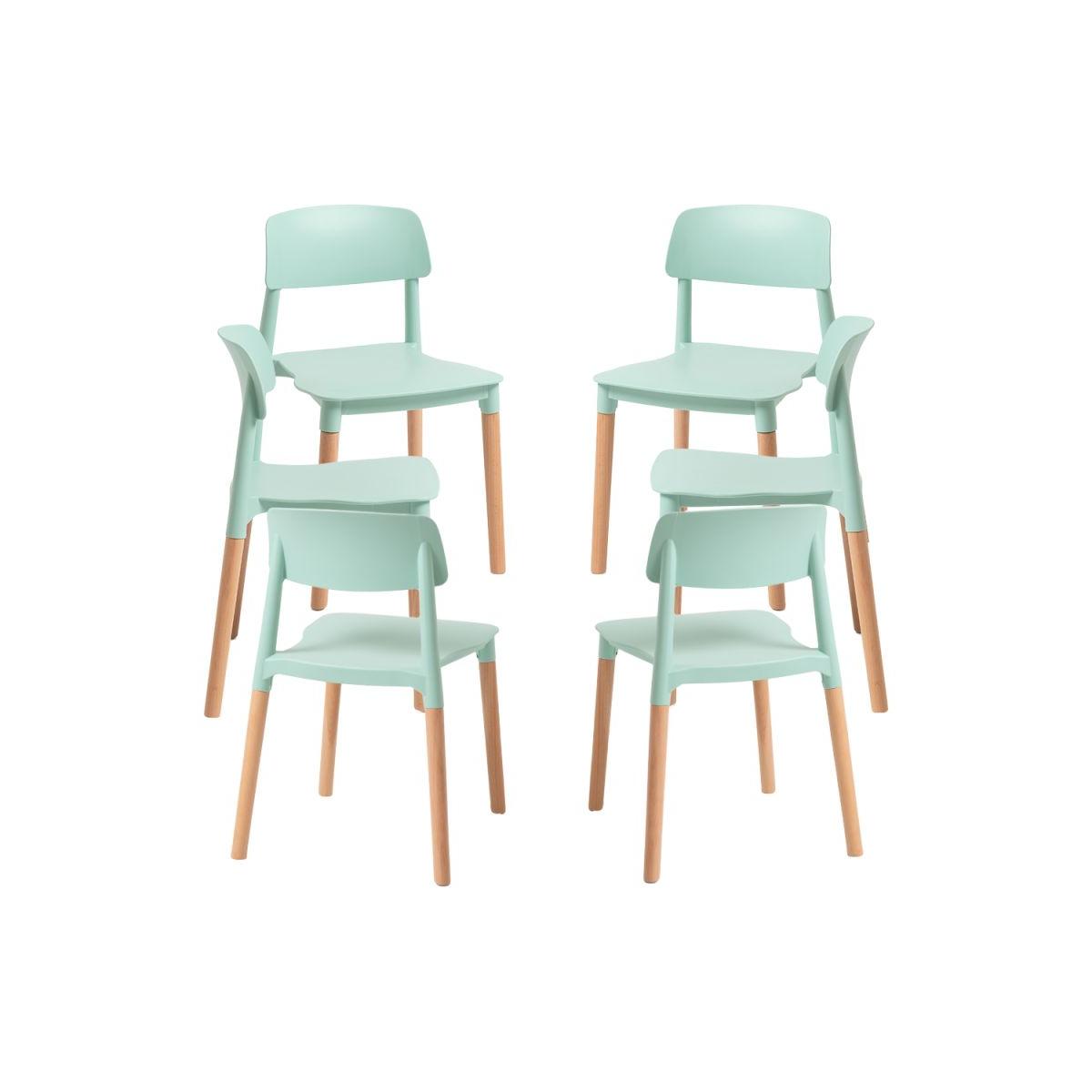 Regalos Miguel - Packs Sillas Comedor - Pack 6 Sillas Estin - Celadón