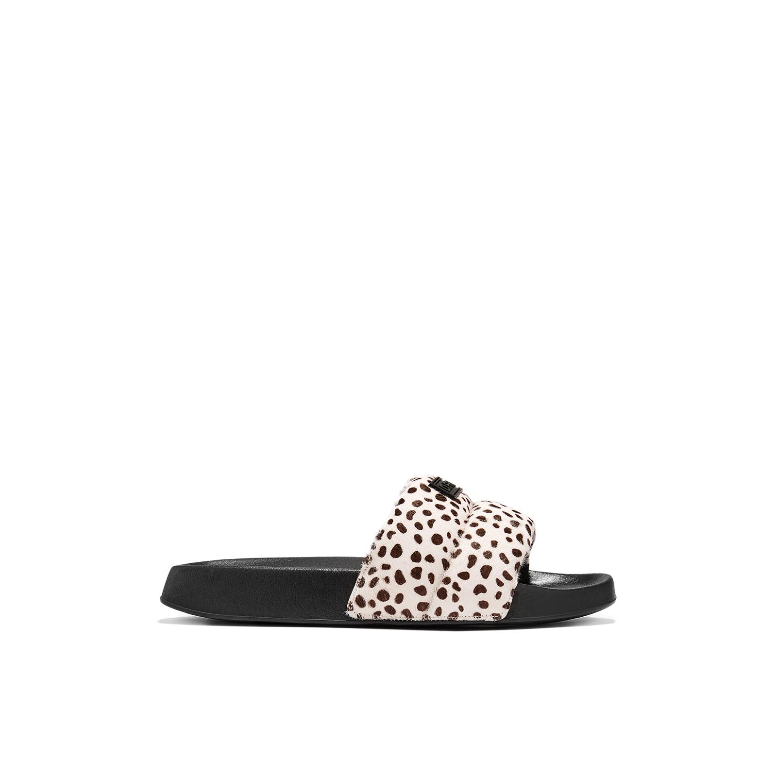 D.Franklin Chanclas Ven  Mujer Piel con Estampado Animal - Sandalias deportivas planas cómodas para verano