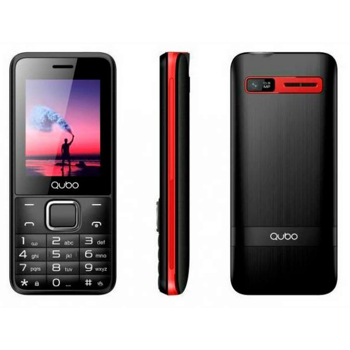 Qubo - Teléfono Móvil Qubo X229 Negro
